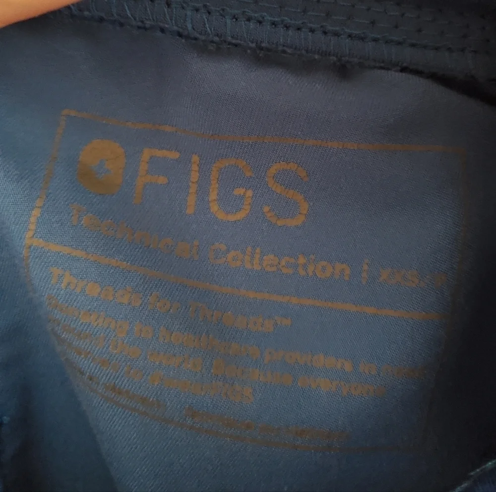 Figs Zamora jogger scrubs in royal blue women's size XXS - XS